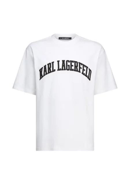 Tricou Karl Lagerfeld cu autograf alb