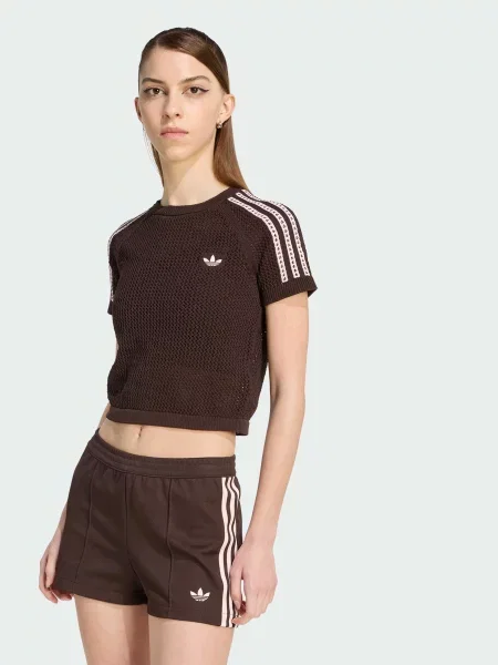 Футболка adidas Adicolor перероблений коричневий