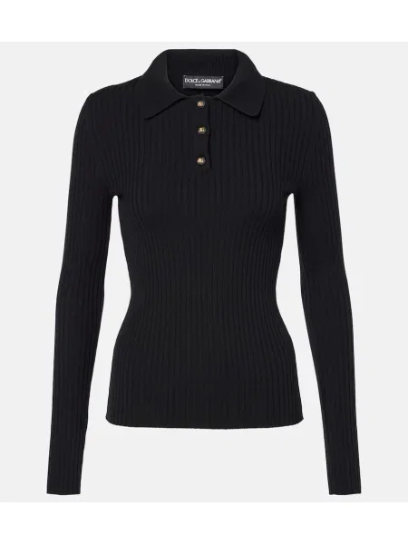 Pulover Dolce&gabbana de lână negru