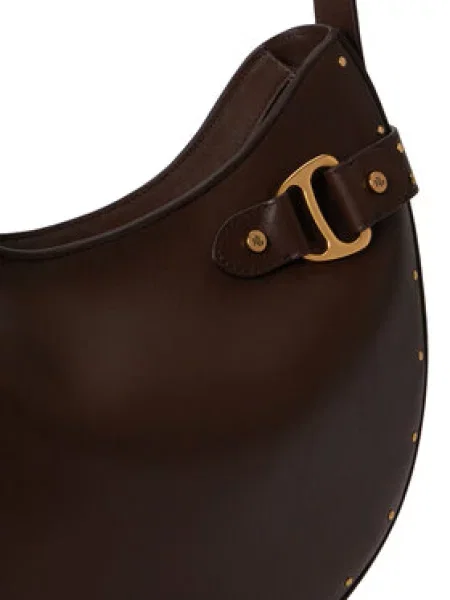 LAUREN RALPH LAUREN Ročna torba Temno rjava