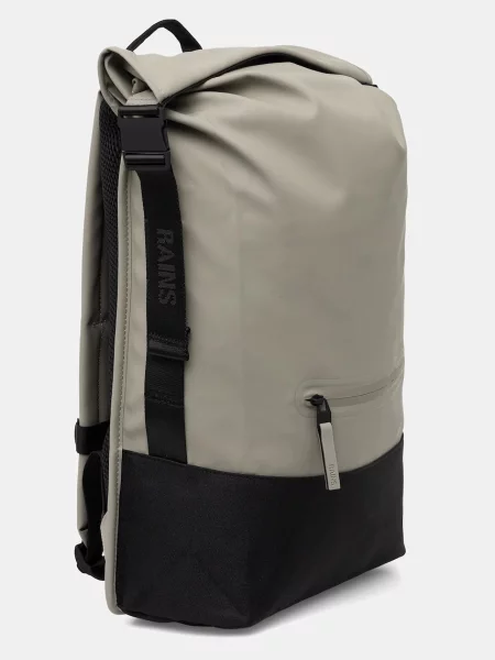 Rains plecak Trail Rolltop Backpack duży gładki zielony