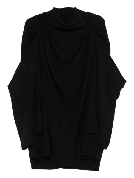 Rochie Rick Owens drapată de costum negru