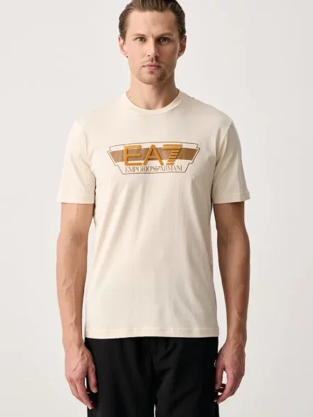 Emporio Armani T-shirt beżowa