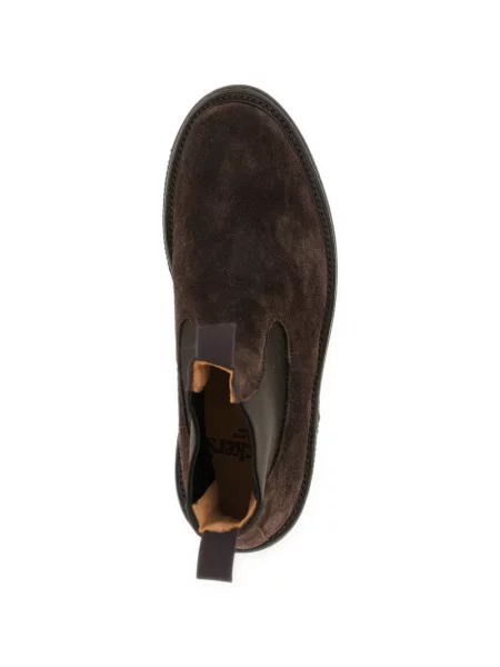 Botine chelsea Tricker's din piele de căprioară maro