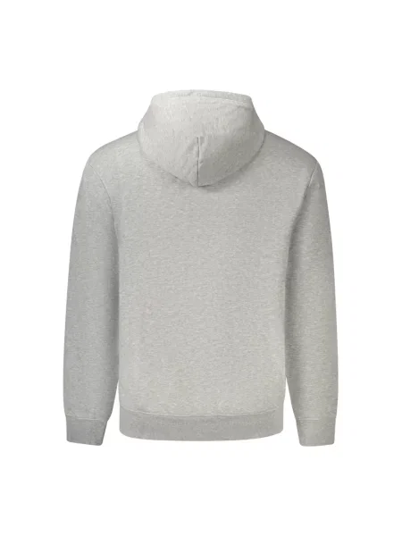 Bluza z kapturem Napapijri z kapturem z długim rękawem szara