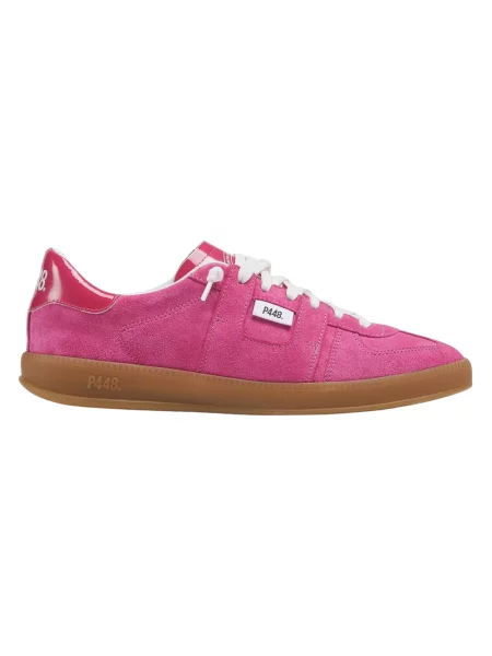 Sneakersy P448 zamszowe różowe