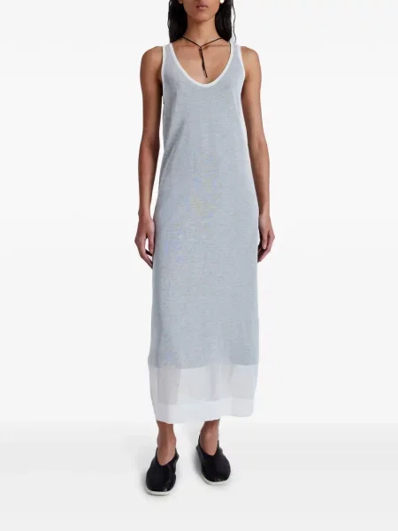 Pletené oblekové šaty Proenza Schouler White Label bílé