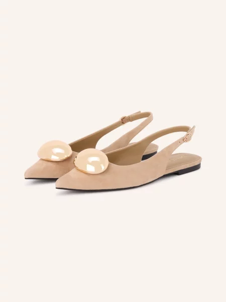 Jeffrey Campbell Baleriny Sling Tactful beige beżowe