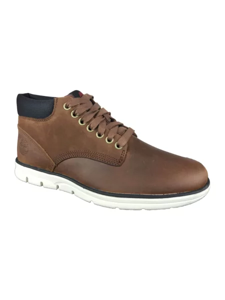 Botki Timberland skórzane brązowe