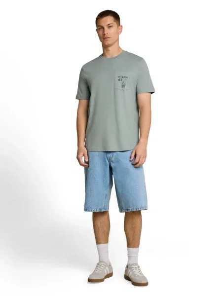 Tom Tailor Denim Koszulka Mężczyźni S zielony