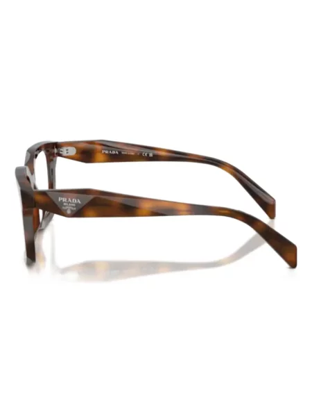 Ochelari de soare Prada Eyewear cu imprimeu geometric maro