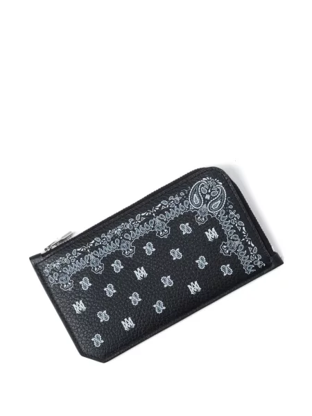 Portofel Amiri cu model paisley negru