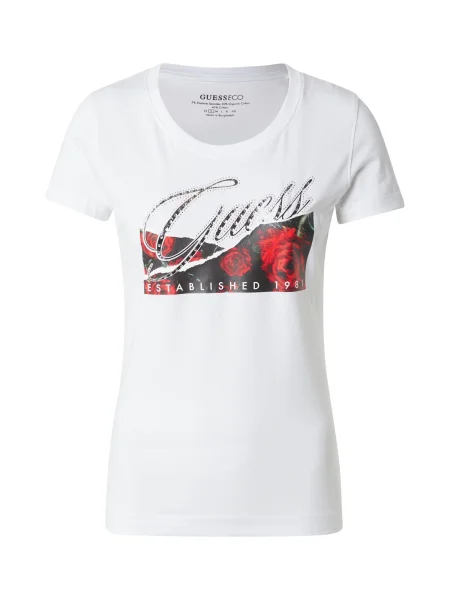 Guess Tricou alb