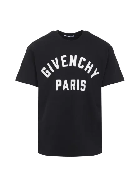 Haftowana koszulka Givenchy czarna