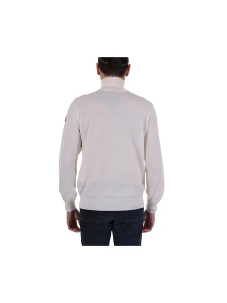 Sweter z golfem Paul & Shark do golfa biały