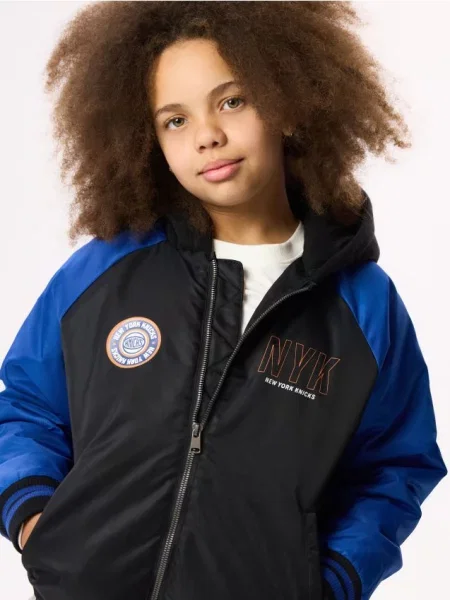 Reserved Bunda New York Knicks NBA čierna