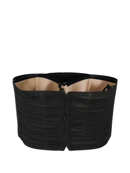 Top Elisabetta Franchi cu volane negru