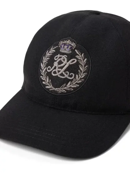 Șapcă Ralph Lauren Purple Label cu broderie negru