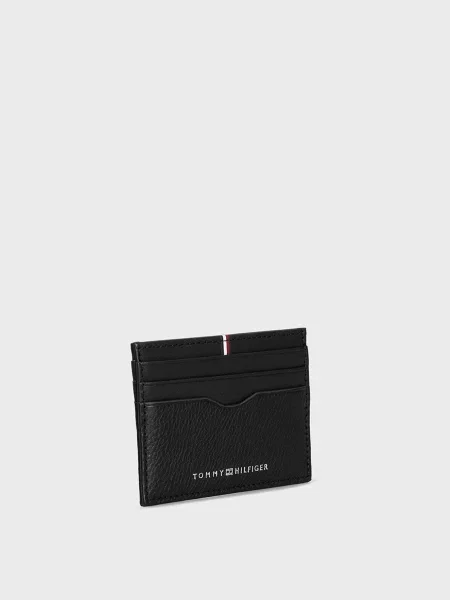 Кожаный кошелек Tommy Hilfiger черный