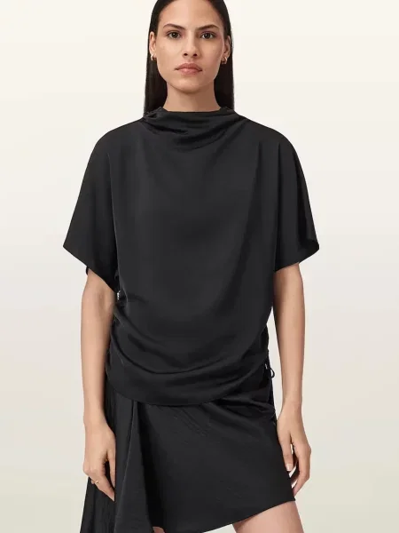 AllSaints bluză femei LESLIE negru