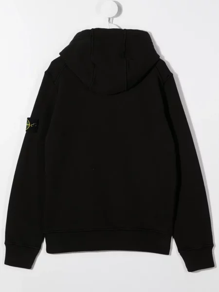 Bluza z kapturem dziecięca Stone Island czarna