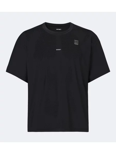 Tricou Satisfy din jerseu negru