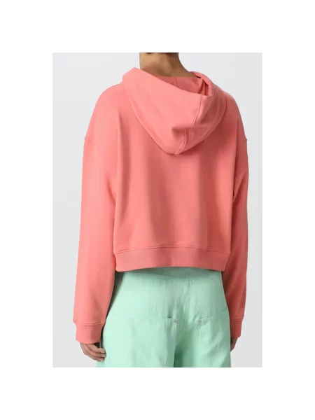 Bluza z kapturem Stella Mccartney z kapturem z logo różowa
