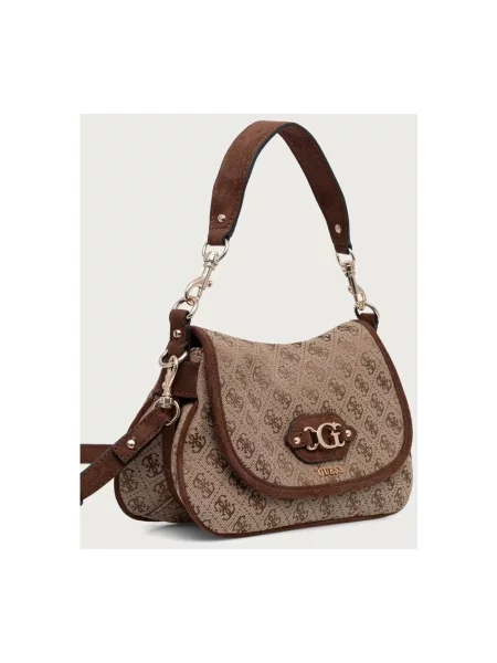 Guess torebka crossbody SAMANTHA brązowa