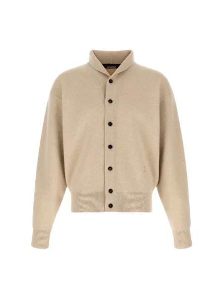 Kardigan Jacquemus wełniany beżowy