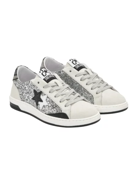 Sneakersy 2star zamszowe białe