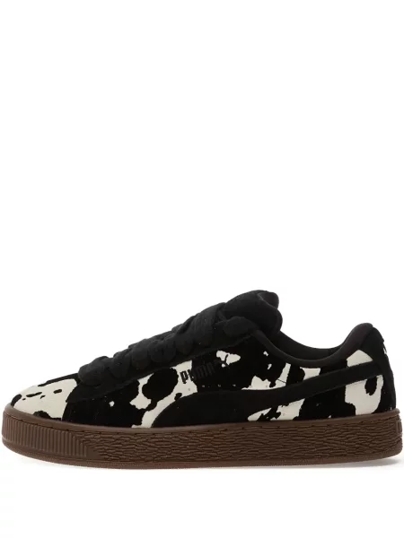 Sneakerși Puma Suede din piele de căprioară negru