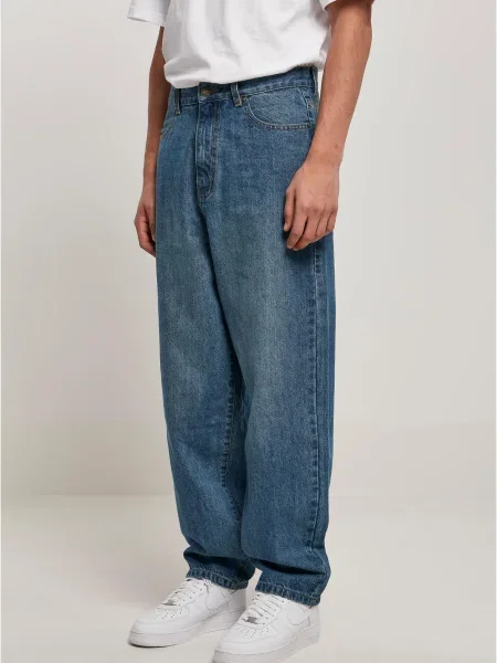 Blugi drepți Urban Classics albastru