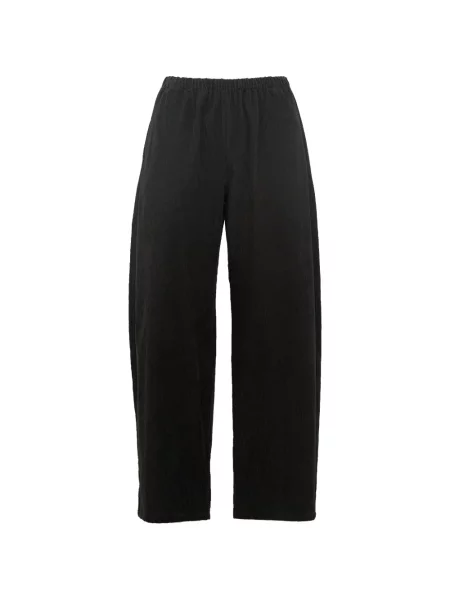 Pantaloni Apuntob de catifea cord cu cordon negru