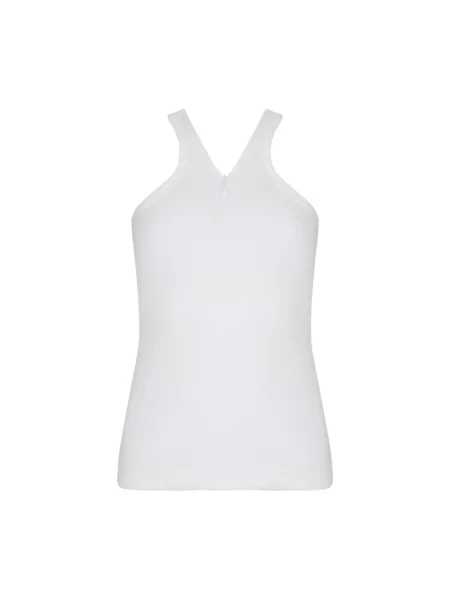 Top Courreges na ramiączkach biały