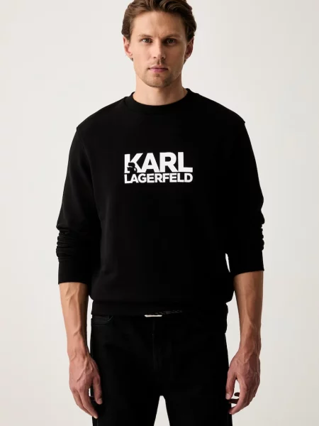 Karl Lagerfeld hanorac pentru bărbați din negru