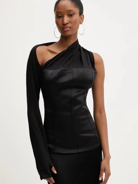 Volnena majica PRESSIAT črna