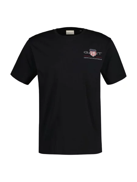 Gant Póló Reg Archive Shield Emb Ss Regular Fit fekete