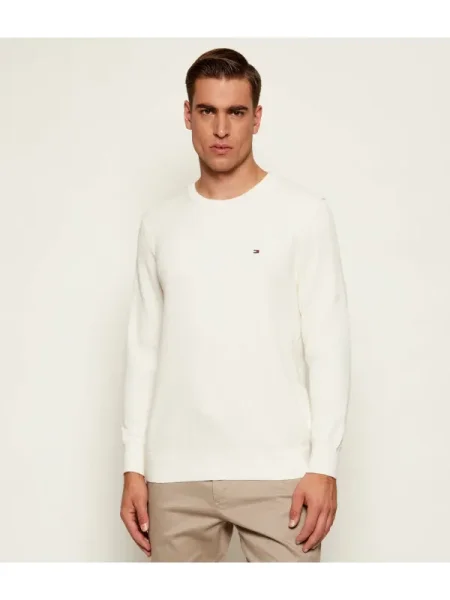 Tommy Hilfiger Pulover Essential Écru
