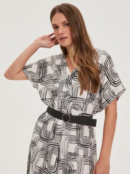 Rochie Marisse de in de costum alb