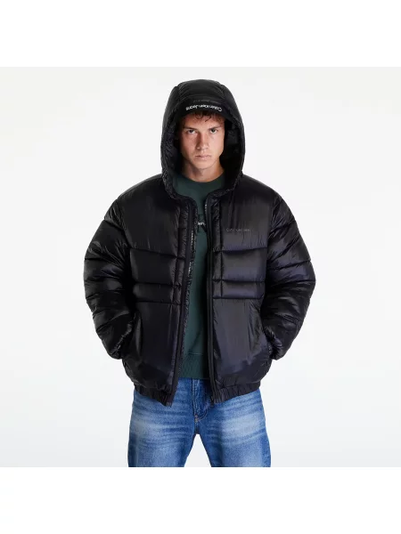 CALVIN KLEIN JEANS Shine Puffer Jacket Black negru