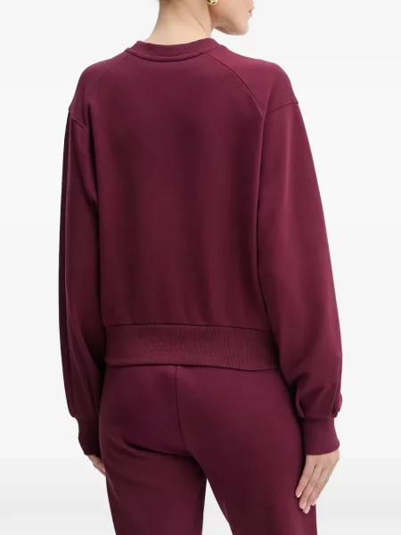 Top Armani Exchange cu decolteu în U roșu