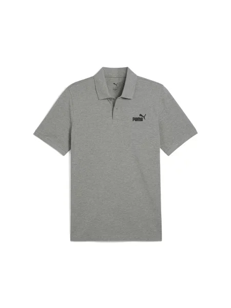Поло PUMA Ess No. 1 Logo Pique Polo комбінований верх сірий