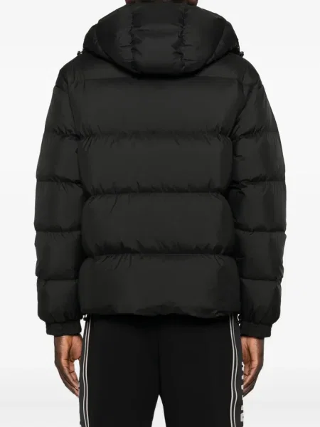 Palton Emporio Armani cu glugă negru