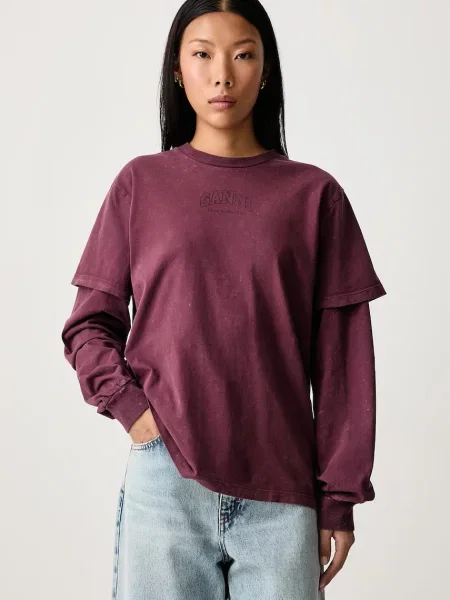 GANNI longsleeve Double Sleeve