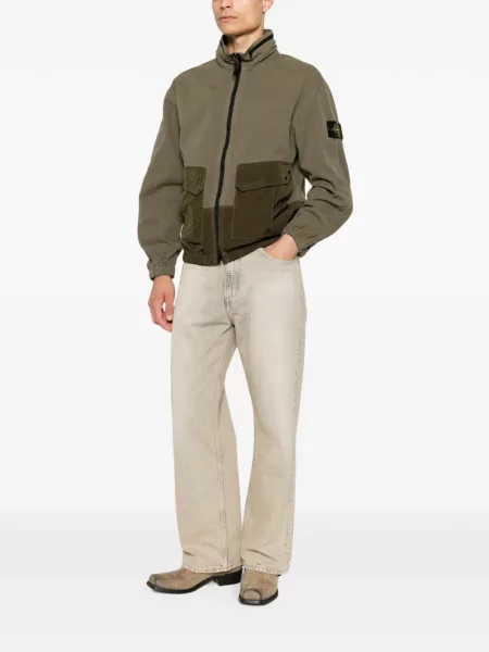 Geacă Stone Island cu strasuri verde