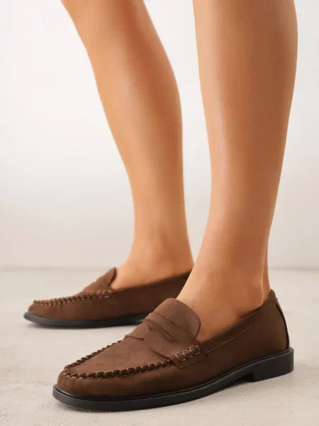 Mocasini Astanie maro