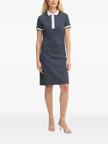 Gulerat rochie mini Guess cu dungi albastru