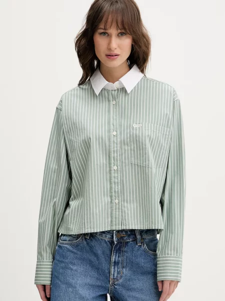 Guess Jeans koszula zielona