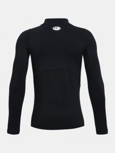 Čierne športové tričko Under Armour UA CG Armour Mock LS biela