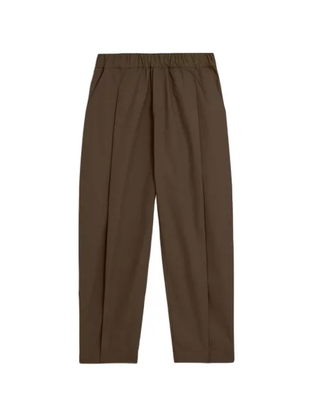 Poplínové kalhoty A Paper Kid hnědé